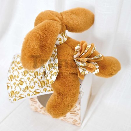 Plyšový zajačik na maznanie Lapin Doudou et Compagnie v darčekovom balení rôzne farby 16 cm od 0 mes