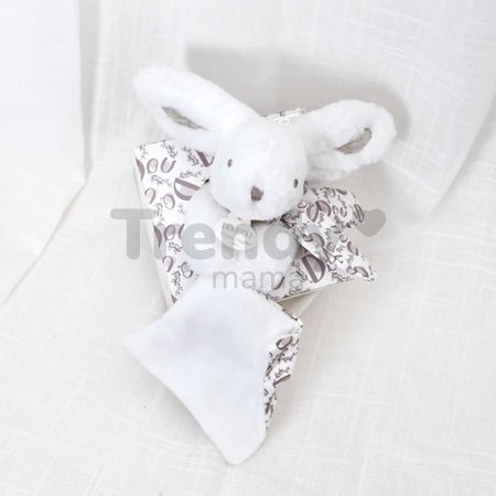 Plyšový zajačik na maznanie Lapin Doudou et Compagnie v darčekovom balení rôzne farby 16 cm od 0 mes
