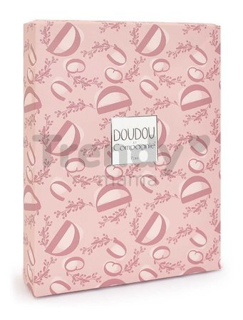 Plyšový zajačik na maznanie Bunny Comforter Pink Doudou et Compagnie v darčekovom balení ružový 18 cm od 0 mes