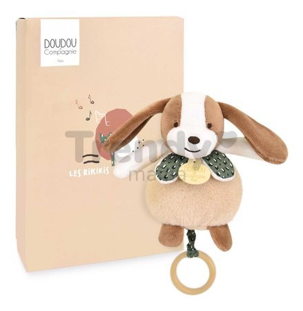 Plyšové zvieratko s melódiou Music Box Les Rikikis Doudou et Compagnie v darčekovom balení rôzne druhy 20 cm od 0 mes