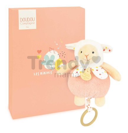 Plyšové zvieratko s melódiou Music Box Les Rikikis Doudou et Compagnie v darčekovom balení rôzne druhy 20 cm od 0 mes
