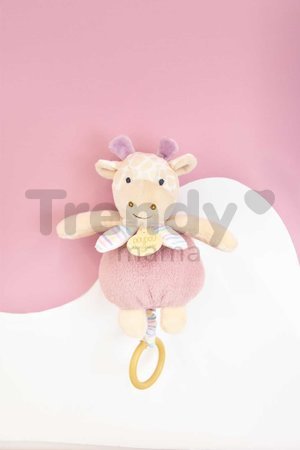 Plyšové zvieratko s melódiou Music Box Les Rikikis Doudou et Compagnie v darčekovom balení rôzne druhy 20 cm od 0 mes