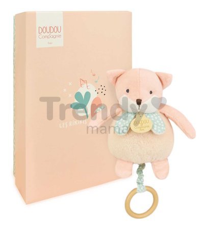 Plyšové zvieratko s melódiou Music Box Les Rikikis Doudou et Compagnie v darčekovom balení rôzne druhy 20 cm od 0 mes