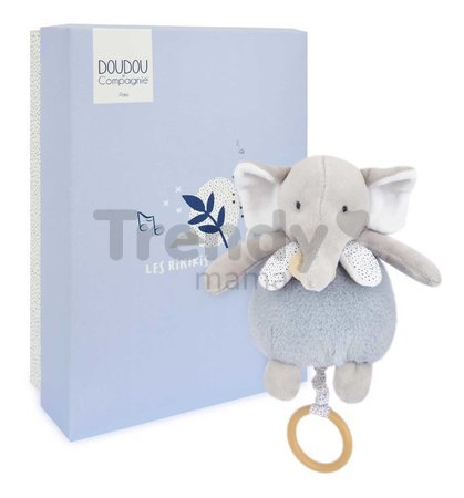 Plyšové zvieratko s melódiou Music Box Les Rikikis Doudou et Compagnie v darčekovom balení rôzne druhy 20 cm od 0 mes