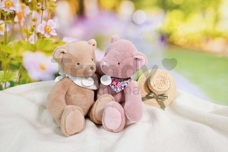 Plyšový medvedík L'Ours Doudou® Bear Pink Doudou et Compagnie ružový 25 cm od 0 mes