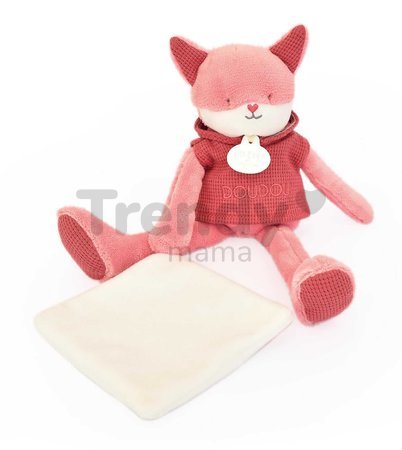 Plyšová líška Fox Sweety Doudou et Compagnie v darčekovom balení ružová 25 cm od 0 mes