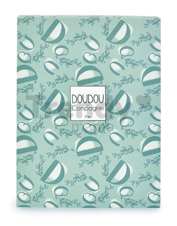 Plyšový zajačik na maznanie Bunny Comforter Sage Green Doudou et Compagnie v darčekovom balení zelený 18 cm od 0 mes