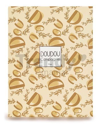 Plyšový zajačik na maznanie Bunny Comforter Ocher Doudou et Compagnie v darčekovom balení žltý 18 cm od 0 mes