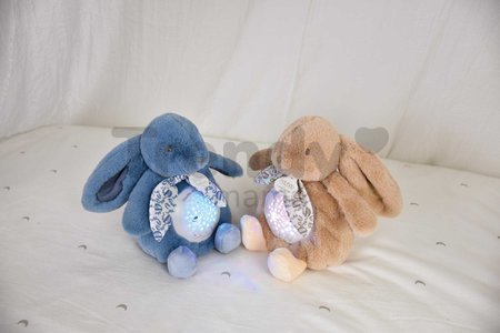 Plyšový zajačik Musical Night Light Star Projector Sand Beige Doudou et Compagnie so svetlom hudbou a bielym šumom béžový 19 cm od 0 mes