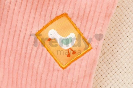 Plyšový zajačik na maznanie Lapin Ciboulette Flat Comforter Doudou et Compagnie v darčekovom balení 27 cm od 0 mes