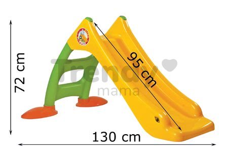 Šmykľavka Dohány dĺžka 95 cm žltá od 24 mes
