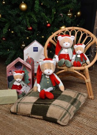 Plyšový elf medvedík Prankster Elf Party Favor Doudou et Compagnie s domčekom 27 cm od 0 mes