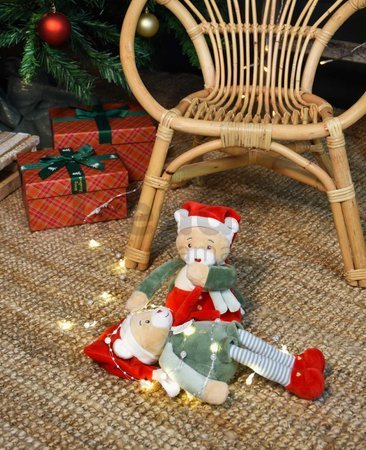 Plyšový elf medvedík Prankster Elf Party Favor Doudou et Compagnie s domčekom 27 cm od 0 mes