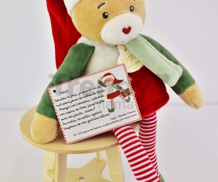 Plyšový elf medvedík Prankster Elf Cinnamon Doudou et Compagnie s domčekom 27 cm od 0 mes