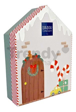 Plyšový elf medvedík Prankster Elf Party Favor Doudou et Compagnie s domčekom 27 cm od 0 mes