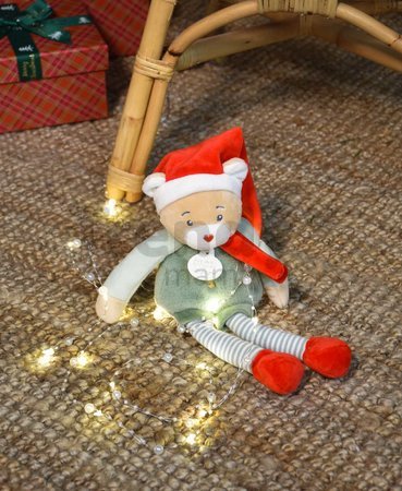 Plyšový elf medvedík Prankster Elf Party Favor Doudou et Compagnie s domčekom 27 cm od 0 mes