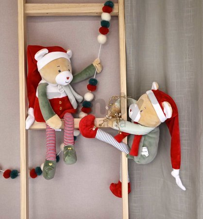Plyšový elf medvedík Prankster Elf Cinnamon Doudou et Compagnie s vianočným motívom 40 cm od 0 mes