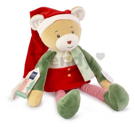 Plyšový elf medvedík Prankster Elf Cinnamon Doudou et Compagnie s vianočným motívom 40 cm od 0 mes