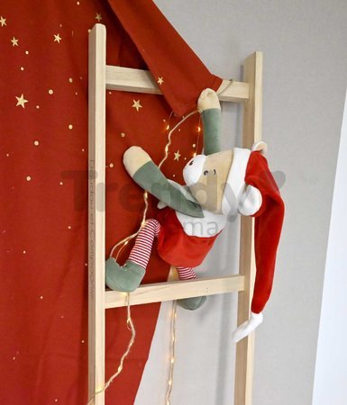 Plyšový elf medvedík Prankster Elf Cinnamon Doudou et Compagnie s vianočným motívom 40 cm od 0 mes