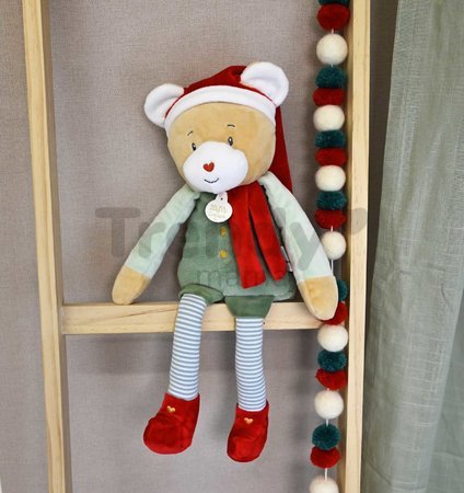 Plyšový elf medvedík Prankster Elf Party Favor Doudou et Compagnie s vianočným motívom 40 cm od 0 mes