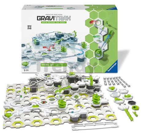Guľôčková dráha Prekážka Štartovacia súprava Starter Set Obstacle GraviTrax 175 dielikov s lanovkou od 8 rokov