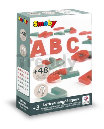 Magnetické písmenká veľké ABC Magnetic Letters Smoby dvojfarebné 48 kusov