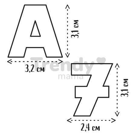 Magnetické písmenká ABC a Čísla Magnetic Letters&Numbers Smoby so znakmi dvojfarebné 72 kusov