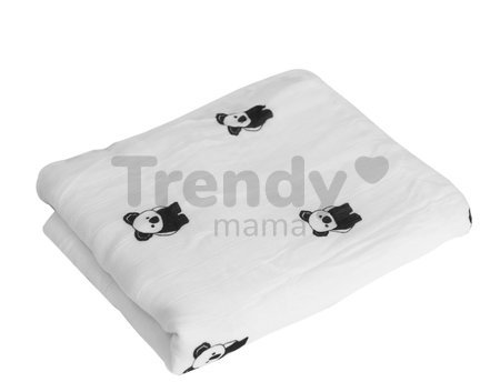 Deka pre najmenších Bamboo toTs-smarTrike Black&White koala 3-vrstvový 100% hodváb od 0 mesiacov