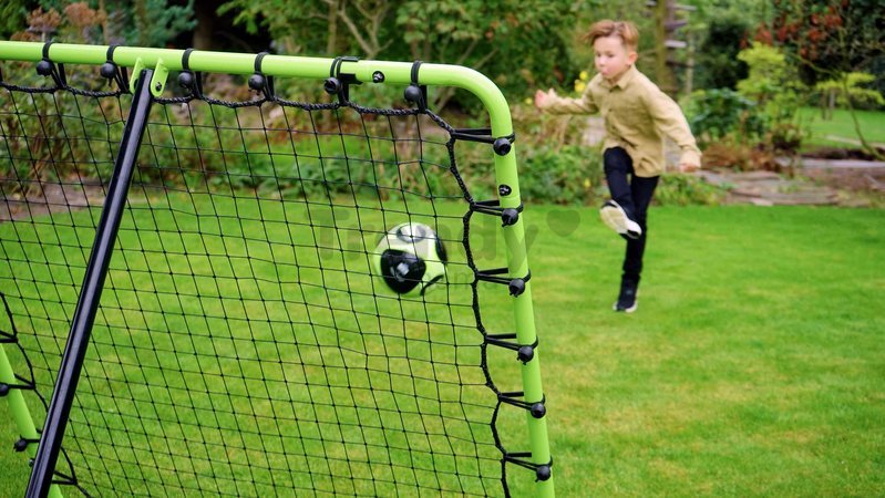 Odrazová sieť futbalová Tempo multisport rebounder Exit Toys polohovateľná oceľový rám 120*120 cm