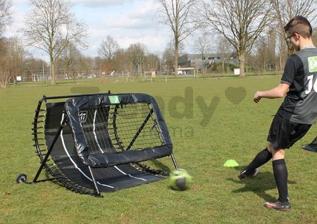 Odrazová sieť futbalová Kickback football rebounder Exit Toys multifunkčná oceľový rám 124*90 cm