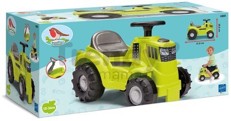 Odrážadlo traktor zelený Tractor Ride On Écoiffier s úložným priestorom pod sedadlom od 12 mes