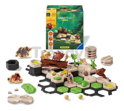 Guľôčková dráha Leví kráľ Štartovacia sada Junior Starter Set GraviTrax 71 dielikov s figúrkami