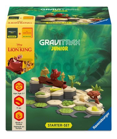 Guľôčková dráha Leví kráľ Štartovacia sada Junior Starter Set GraviTrax 71 dielikov s figúrkami