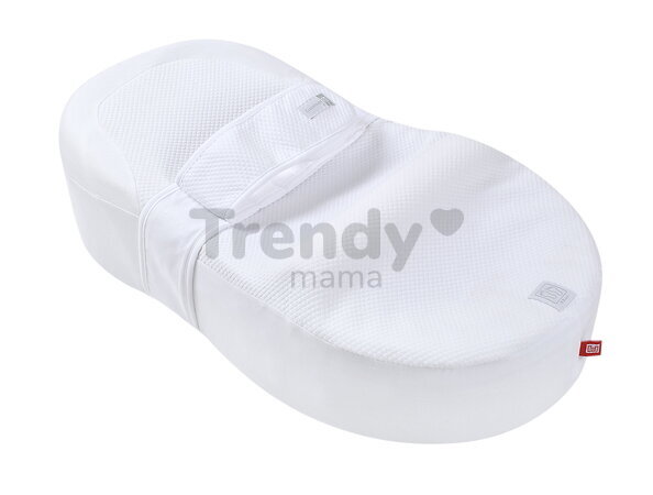 Hniezdo na spanie pre bábätká Cocoonababy® 10° Fleur de Coton® White Red Castle s napínacou plachtou biele od 0-3 mes