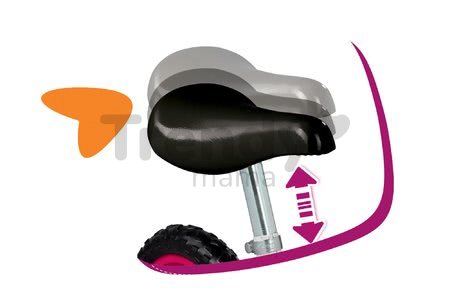 Balančné odrážadlo s košíkom Corolle Comfort Smoby s kovovou konštrukciou a výškovo nastaviteľné sedadlo od 24 mes