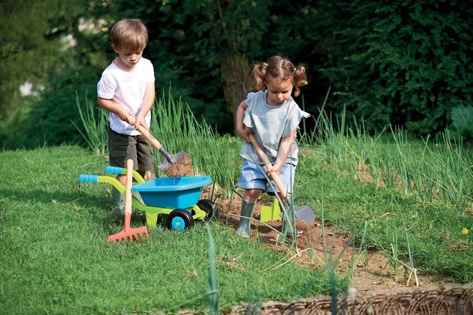 Fúrik so záhradným náradím Deluxe Garden&Seasons Écoiffier s krhličkou od 18 mes