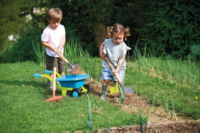 Fúrik so záhradným náradím Deluxe Garden&Seasons Écoiffier s krhličkou od 18 mes