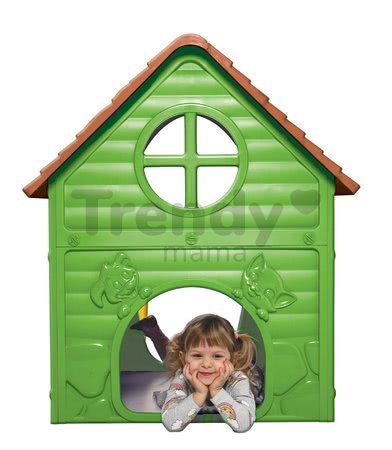 Záhradný domček My First Playhouse Dohány zelený s kvetinkou na streche od 24 mes