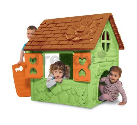 Záhradný domček My First Playhouse Dohány zelený s kvetinkou na streche od 24 mes