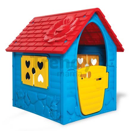 Záhradný domček My First Playhouse Dohány modrý s kvetinkou na streche od 24 mes