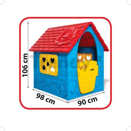 Záhradný domček My First Playhouse Dohány modrý s kvetinkou na streche od 24 mes