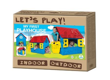 Záhradný domček My First Playhouse Dohány modrý s kvetinkou na streche od 24 mes