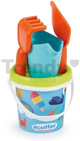 Vedro set Holidays Bucket 12 cm Écoiffier zmrzlina a prázdniny 5 ks od 18 mes