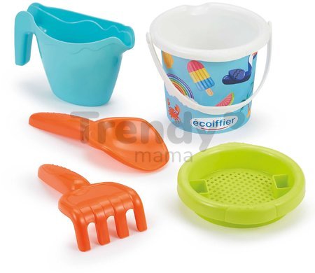 Vedro set Holidays Bucket 12 cm Écoiffier zmrzlina a prázdniny 5 ks od 18 mes