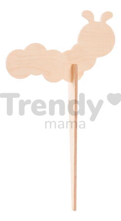 Drevené kolíky do kvetináča Outdoor Flowerpot Stickers Eichhorn 8 dielov so štetcom a farbou na vymaľovanie