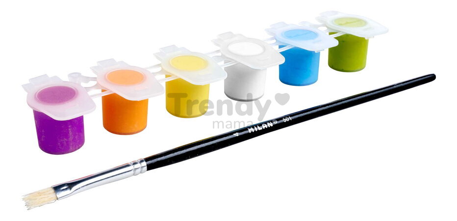 Drevené kolíky do kvetináča Outdoor Flowerpot Stickers Eichhorn 8 dielov so štetcom a farbou na vymaľovanie