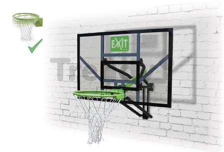 Basketbalová konštrukcia s doskou a flexibilným košom Galaxy wall mounted basketball Exit Toys oceľová uchytenie na stenu nastaviteľná výška