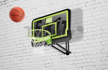 Basketbalová konštrukcia s doskou a košom Galaxy wall mount system black edition Exit Toys oceľová uchytenie na stenu nastaviteľná výška