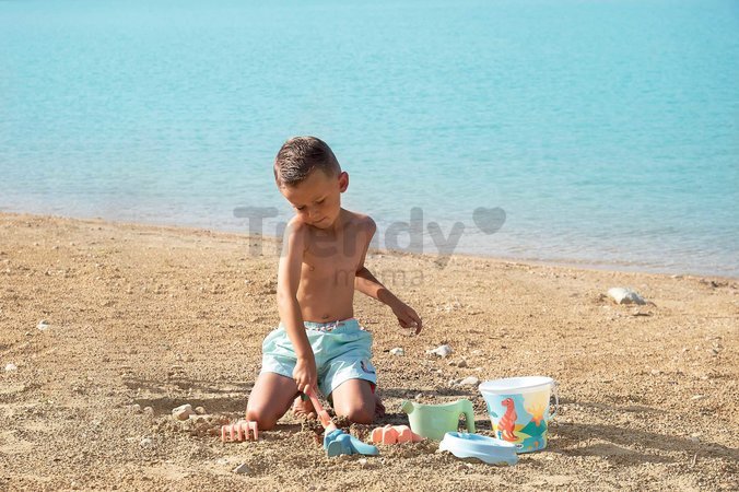 Vedro set Dino Bucket 17 cm Écoiffier 2 formičky zvieratká dinosaury 6 ks od 18 mes