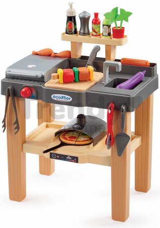Záhradná kuchynka s grilom a pizzeria Garden&Seasons Summer Kitchen Écoiffier 27 dielov od 18 mes